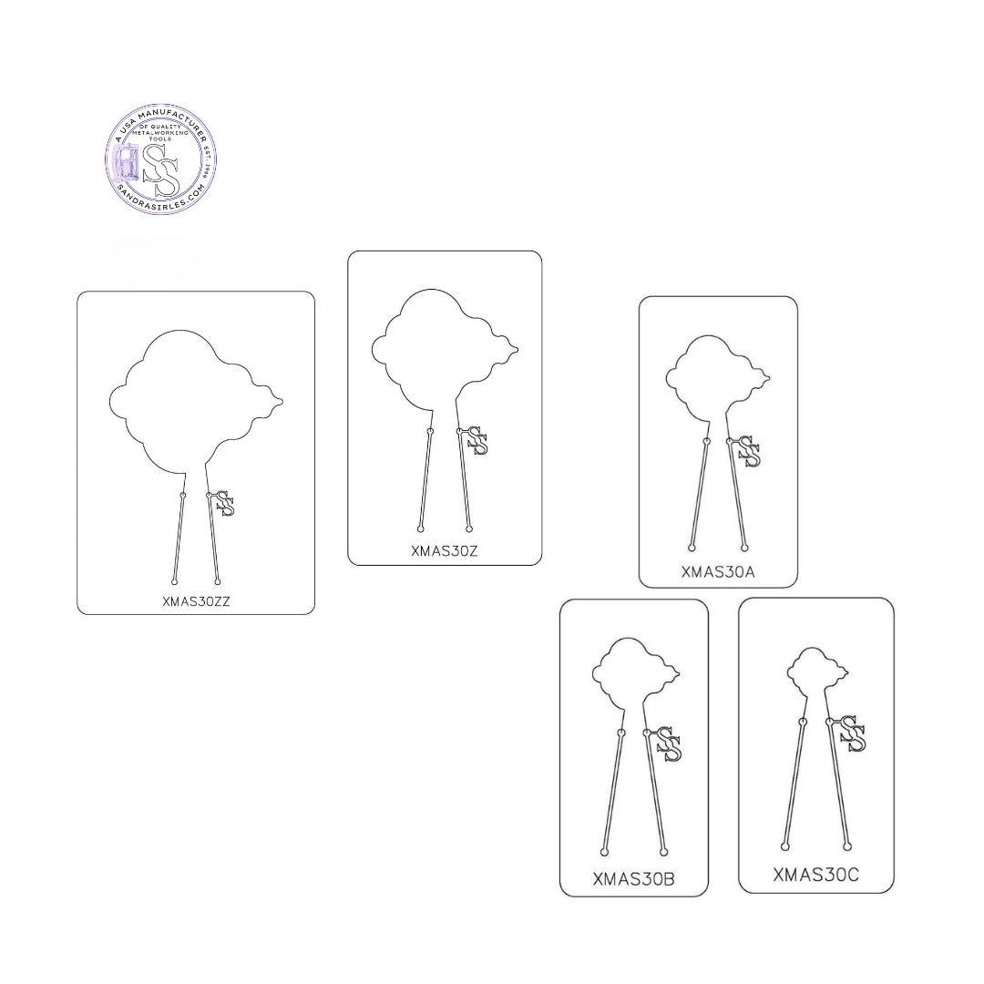 PANCAKE DIE XMAS30 TREE ORNAMENT